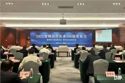 喜报！抖圈.为dU而生股份荣登“2022贵州造作业民营企业20强”榜首
